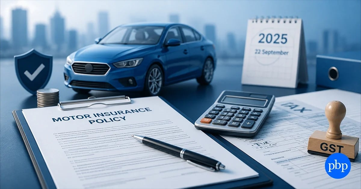 New GST Rates on Motor Insurance in India after 22 September 2025